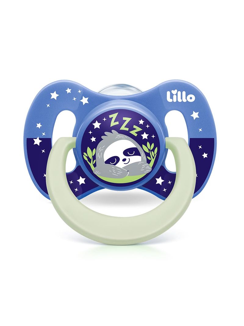 Chupeta-Lillo-Silicone-6-Meses-Azul-Com-2-Unidades-Bico-Silicone