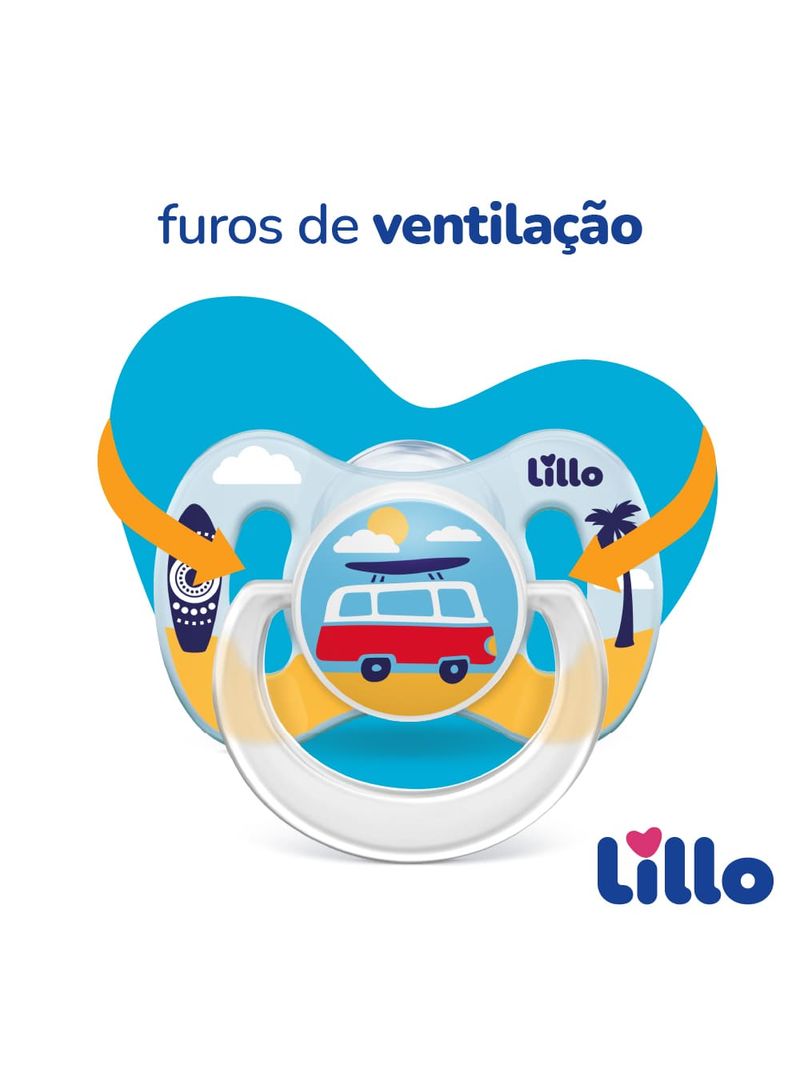 Chupeta-Lillo-Silicone-6-Meses-Azul-Com-2-Unidades-Bico-Silicone