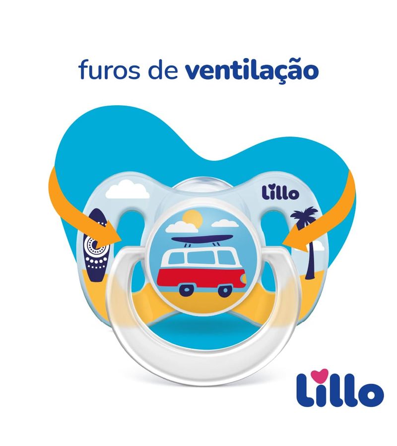 Chupeta-Lillo-Silicone-6-Meses-Azul-Com-2-Unidades-Bico-Silicone