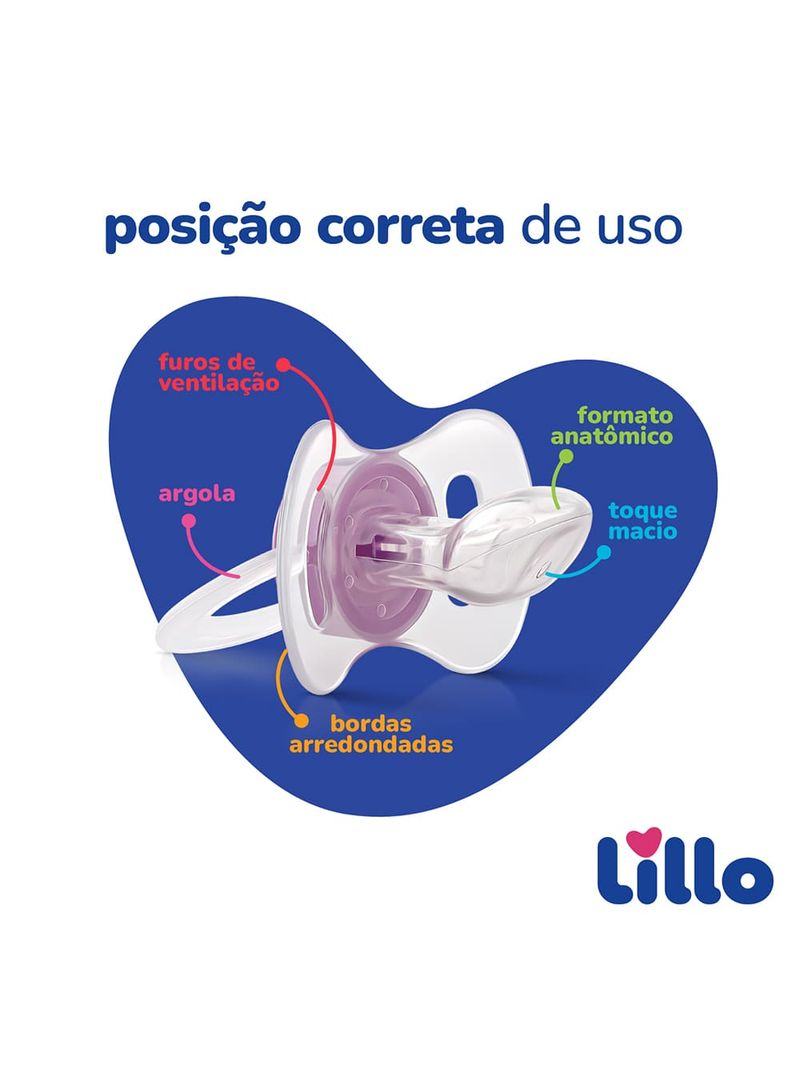 Chupeta-Lillo-Silicone-6-Meses-Azul-Com-2-Unidades-Bico-Silicone