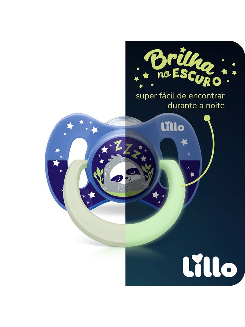 Chupeta-Lillo-Silicone-6-Meses-Azul-Com-2-Unidades-Bico-Silicone