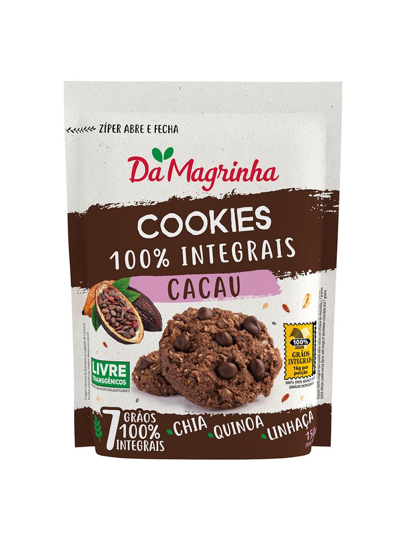 Cookies-Magrinha-100--Integral-150gr-Cacau