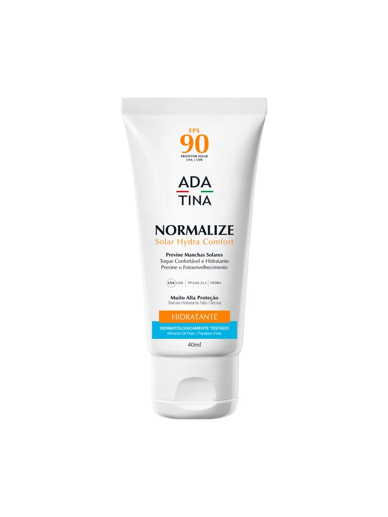 Normalize-Protetor-Solar-Ada-Tina-Hydra-40ml-Fps90-Comfort