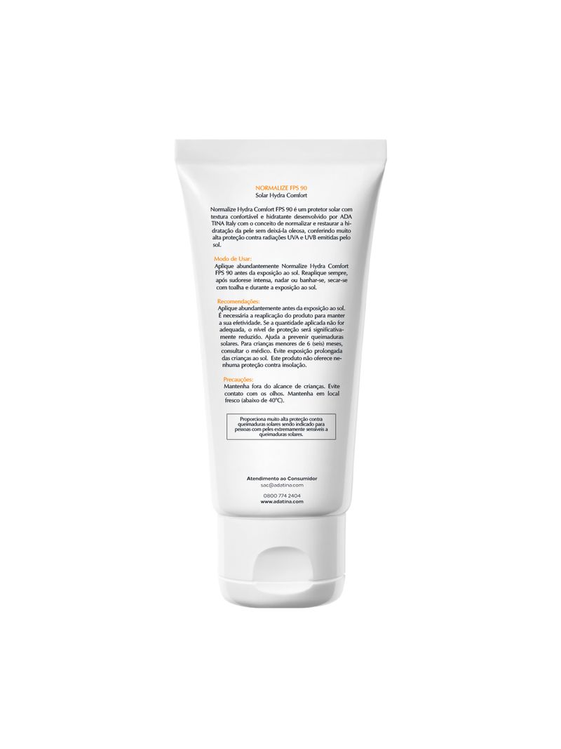 Normalize-Protetor-Solar-Ada-Tina-Hydra-40ml-Fps90-Comfort