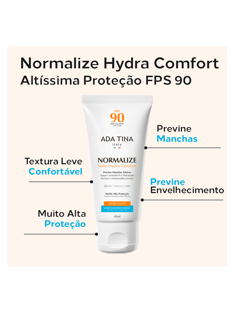 Normalize-Protetor-Solar-Ada-Tina-Hydra-40ml-Fps90-Comfort