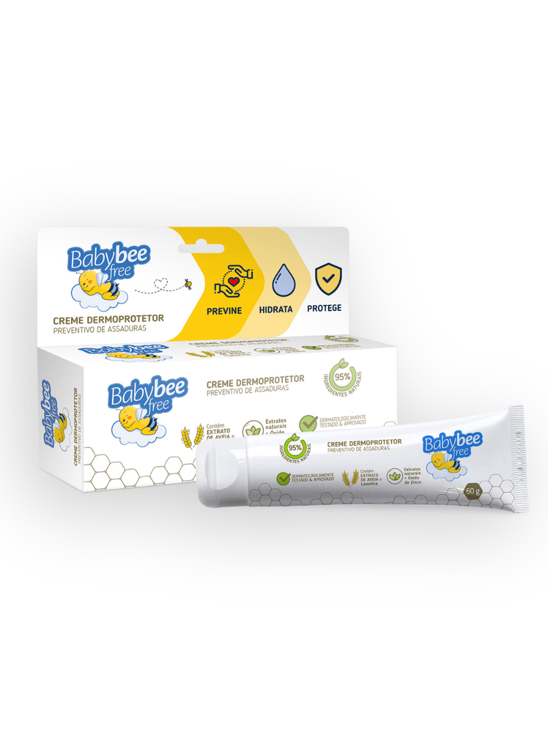 Creme-Para-Assadura-Baby-Bee-Free-60gr-Dermoprotetora