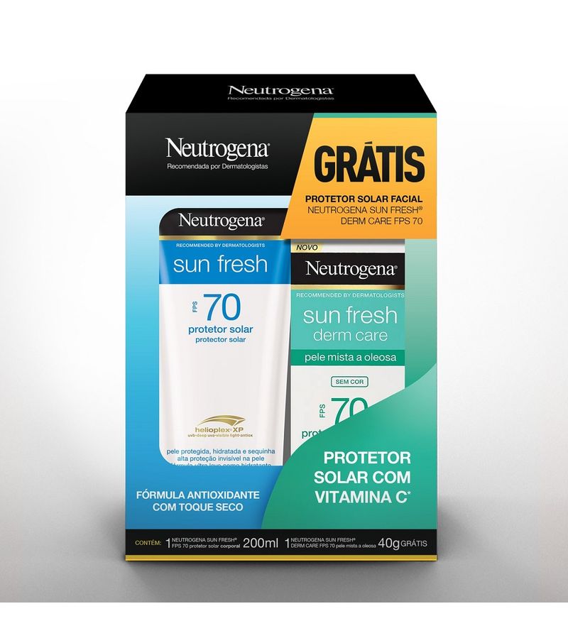Neutrogena-Sun-Fresh-Protetor-Solar--200ml-Fps70---40g-Fps70-Facial--Especial