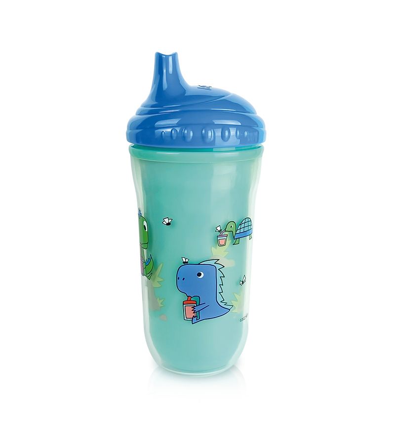 Copo-Termico-Nuby-270ml-Azul-Com-Bico-Rigido