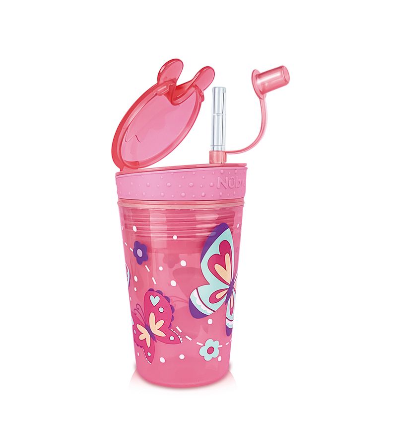 -Copo-Nuby-2-Em-1-270ml-Com-Canudo-Porta-Snack-Rosa