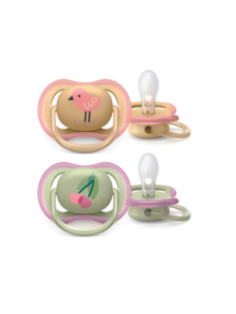 Chupeta-Avent-Com-2-Fruta-passaro-0-6-Meses