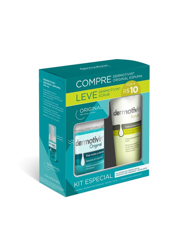 Sabonete-Dermotivin-Em-Espuma-130ml-Original-60gr-Dermotivin-Scrub--Promocional