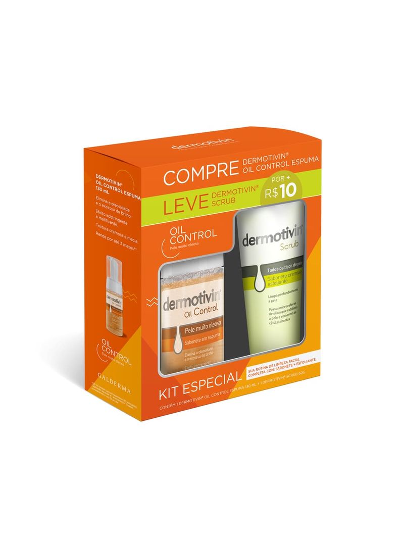 Sabonete-Dermotivin-Espuma-130ml-Control-60gr-Dermotivin-Scrub--Promocional