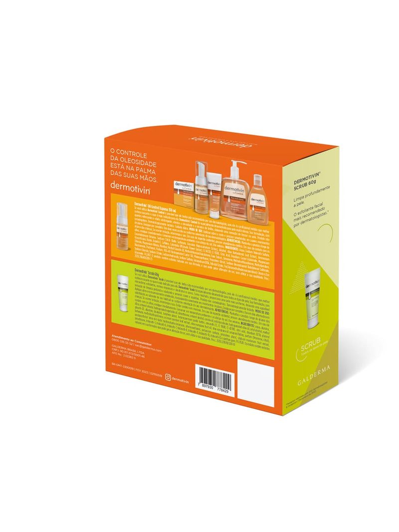 Sabonete-Dermotivin-Espuma-130ml-Control-60gr-Dermotivin-Scrub--Promocional