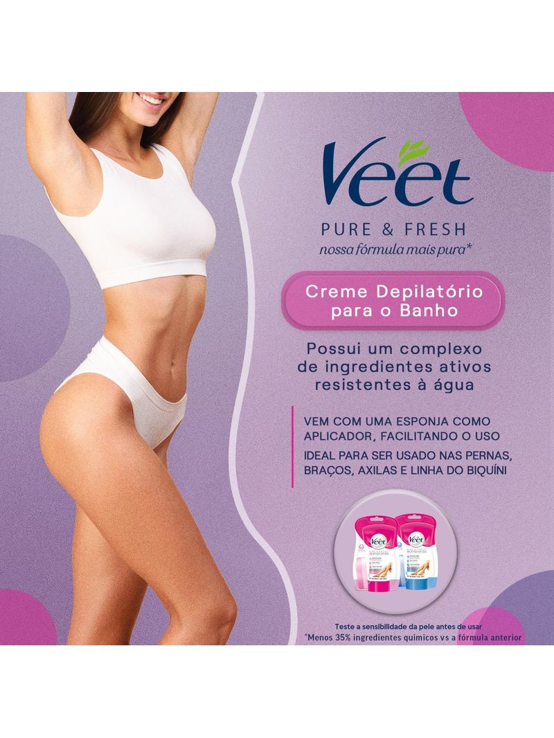 Creme-Depilatorio-Veet-Para-Banho-Pure-<->-<->-Fresh-150ml-Peles--Delicadas