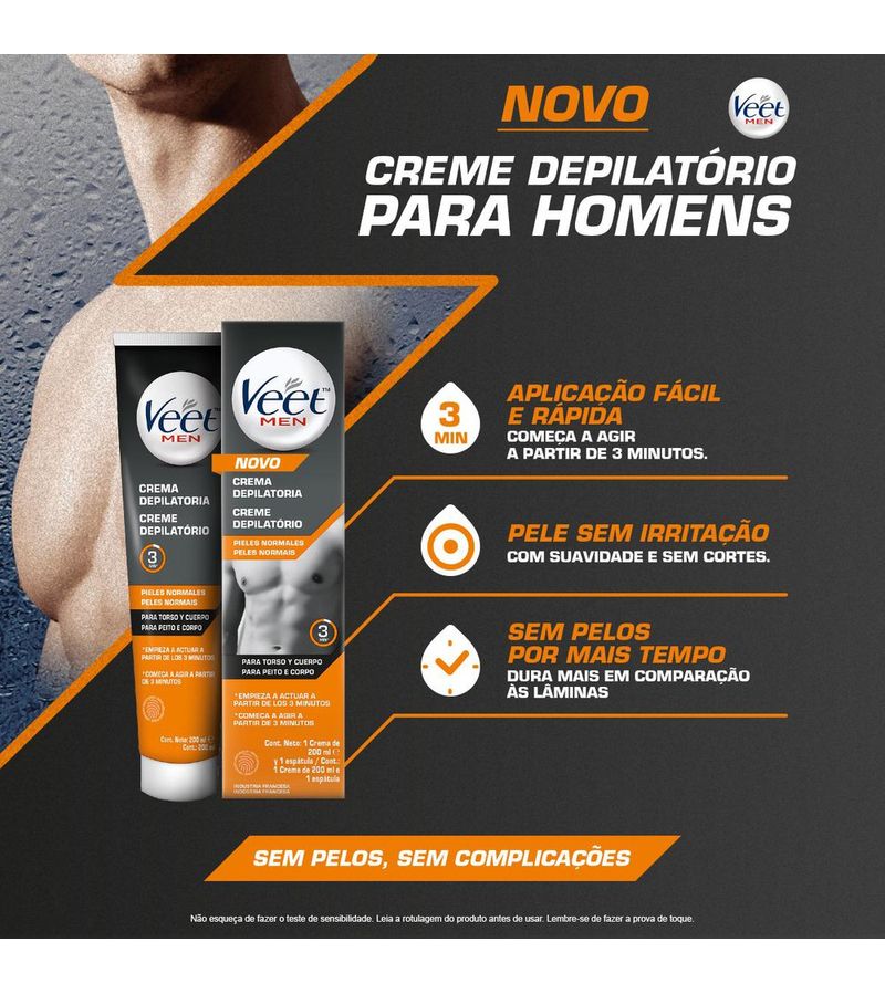 Creme-Depilatorio-Veet-Men-200ml-Peles-Normais