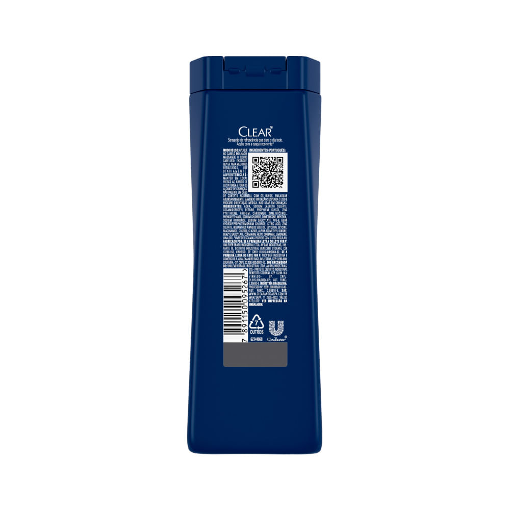 SHAMPOO CLEAR MEN LEVE 200 PAGUE 170ML ICE COOL MENTH ESPECIAL