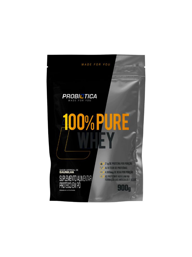 Suplemento-Probiotica-100--Pure-Whey-900g-Baunilha
