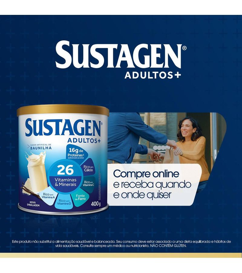 Complemento-Alimentar-Sustagen-Adultos--Sabor-Baunilha---Lata-400g