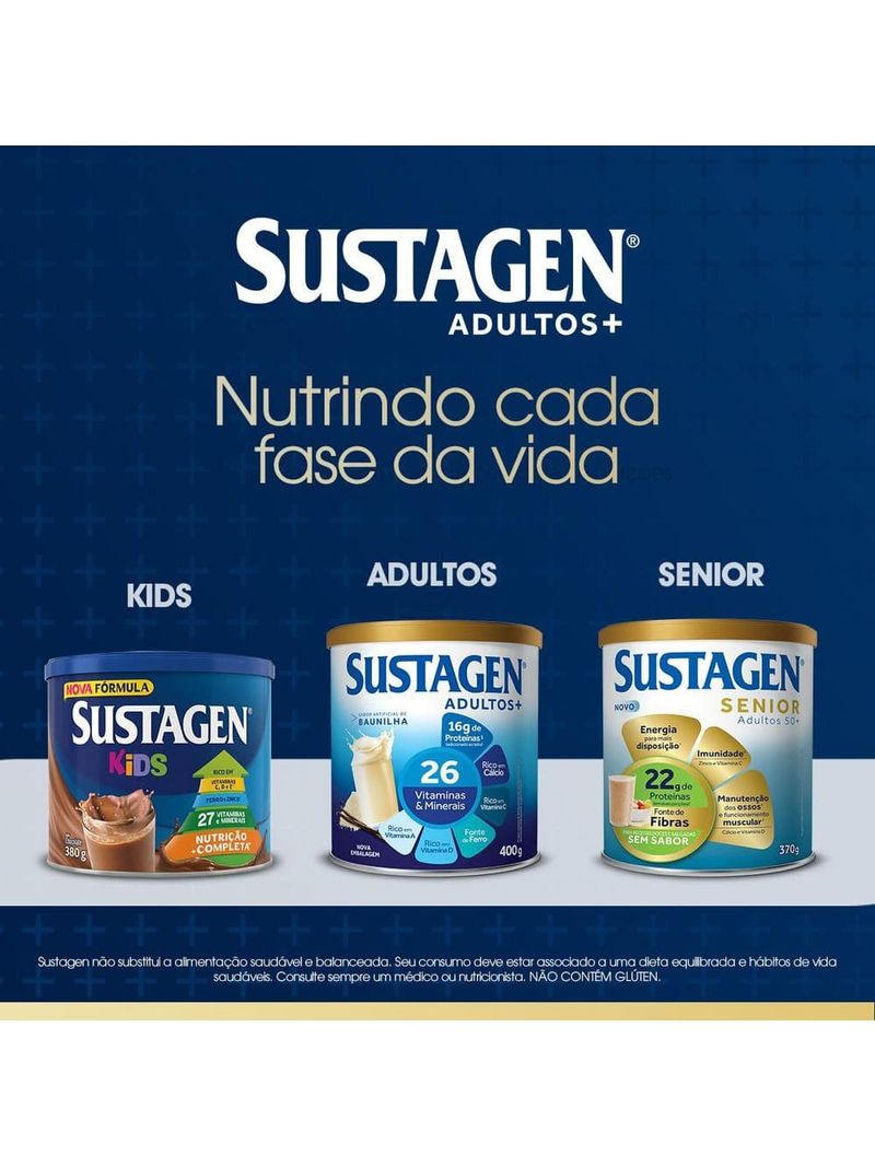 Complemento-Alimentar-Sustagen-Adultos--Sabor-Morango---Lata-400g