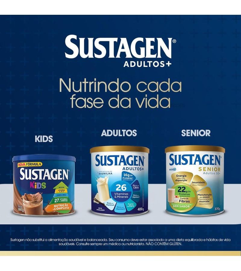 Complemento-Alimentar-Sustagen-Adultos--Sabor-Morango---Lata-400g