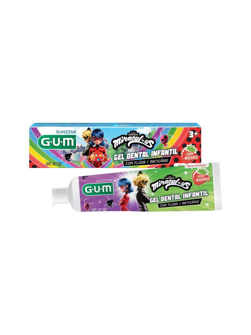 Gel-Dental-Gum-Miraculous-50gr-Morango
