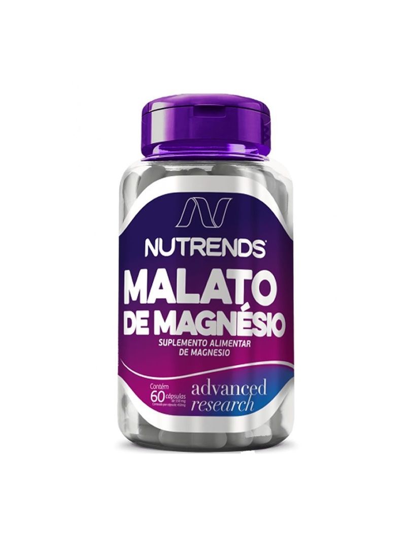 Malato-De-Magnesio-Nutrends-550mg-Com-60-Capsulas