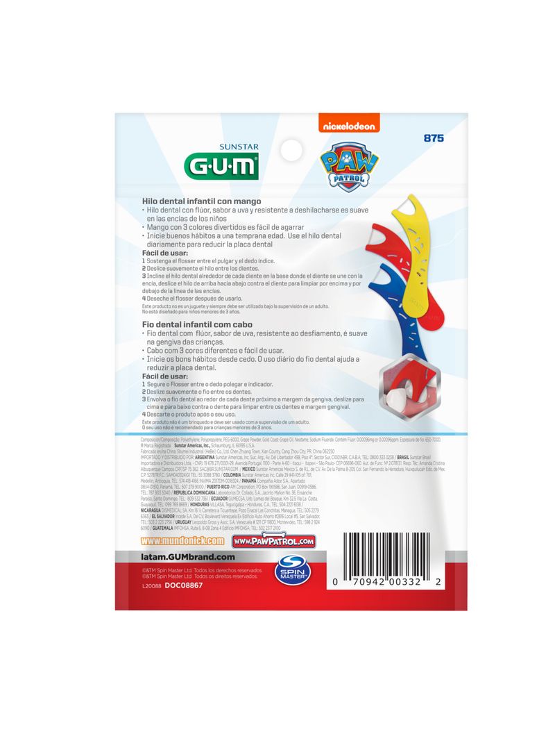 Fio-Dental-Gum-Patrulha-Canina-Com-40-Uva-Com-Fluor