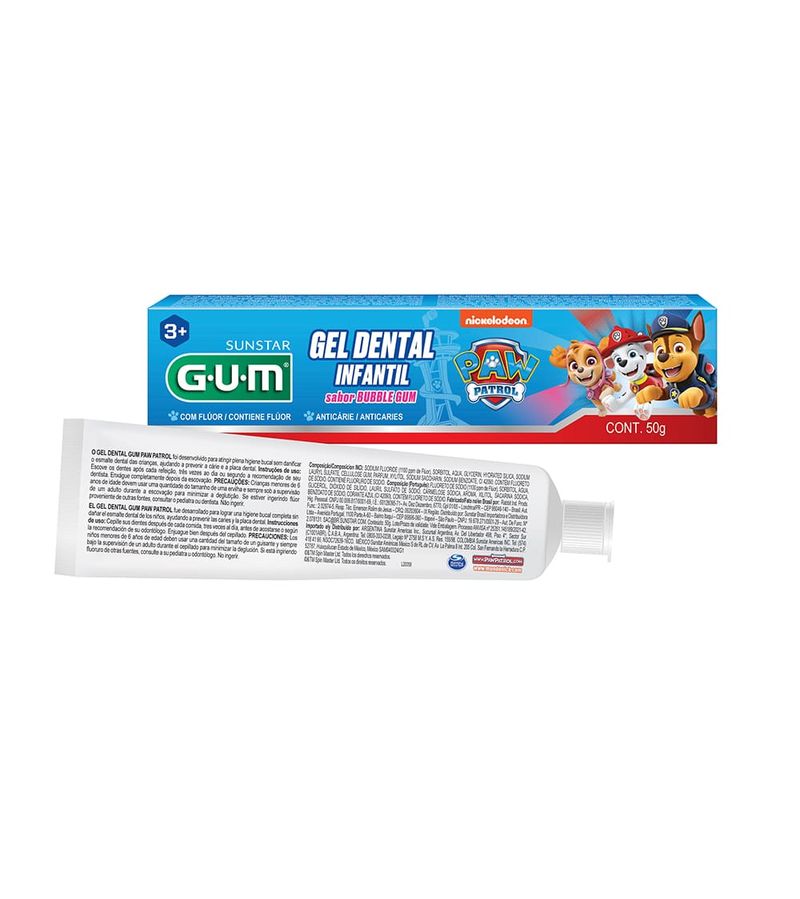 Gel-Dental-Gum-Patrulha-Canina-50gr-Com-Fluor