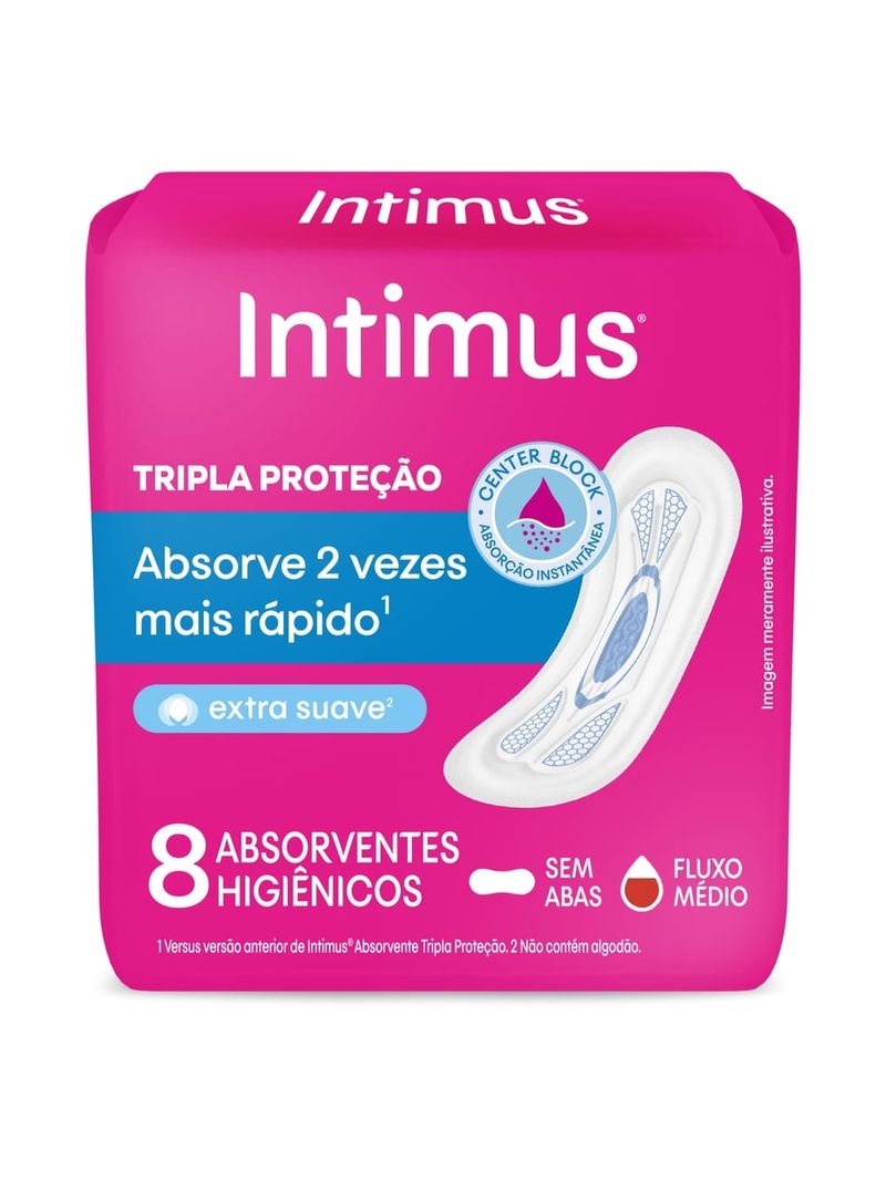 Absorvente-Intimus-Tripla-Protecao-Sem-Abas-Suave-8-Unidades