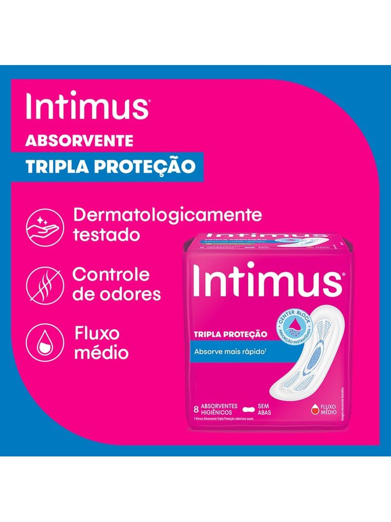 Absorvente-Intimus-Tripla-Protecao-Sem-Abas-Suave-8-Unidades