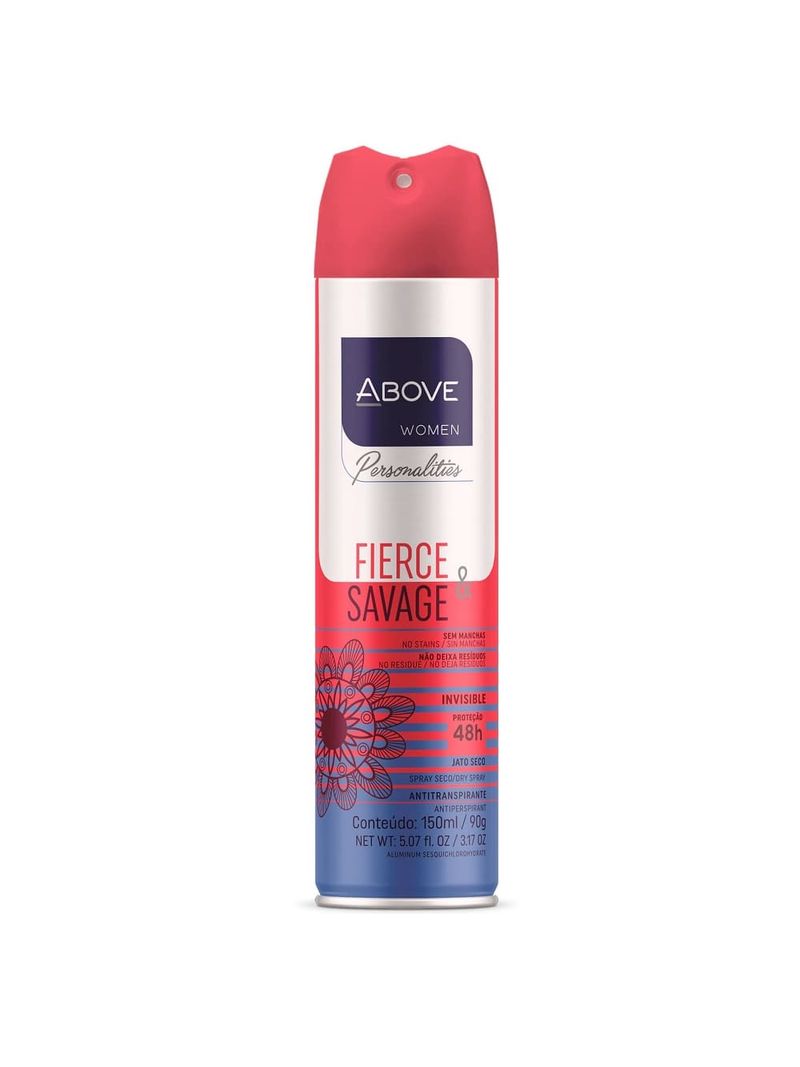Desodorante-Above-Feminino-Personalities-Aero-150ml-Fierce-savage