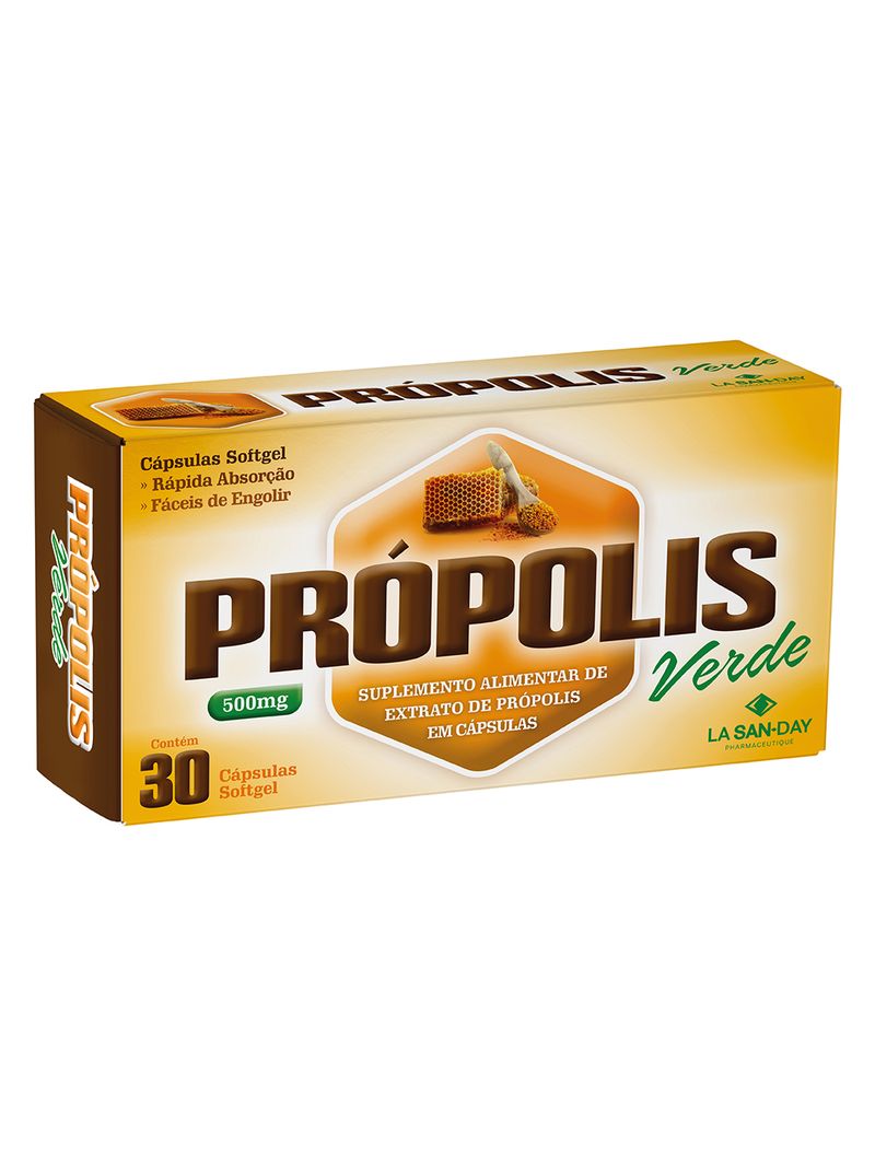 Propolis-Verde-Lasanday-Com-30-Capsulas-500mg