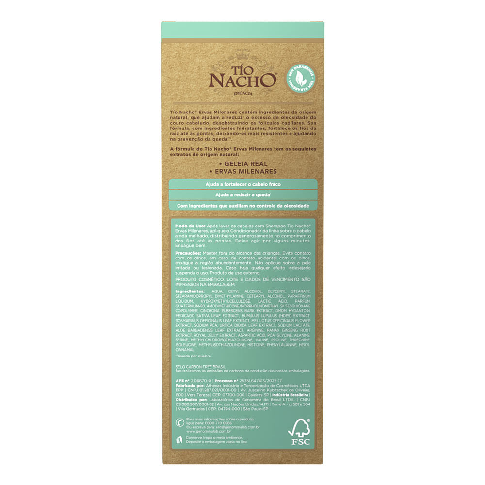 Encontraproduto.com.br - Condicionador Tio Nacho Antiqueda Fortalecedor 415Ml