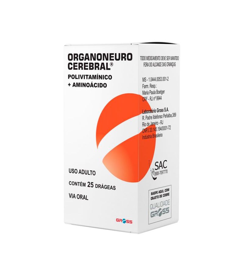 Organoneuro-Cerebral-Com-25-Drageas