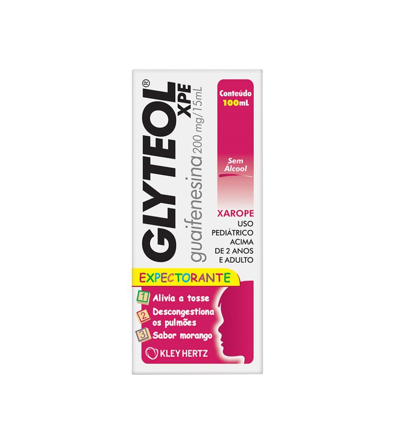 Glyteol-Xpe-100ml-Xarope-Infantil-200mg-15ml-Morango