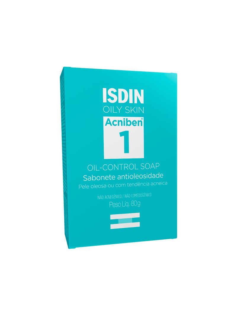 Isdin-Acniben-1-Sabonete-Barra-80gr-Antioleosidade