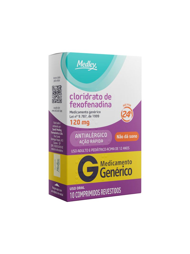 Fexofenadi-Medley-Com-10-Comprimidos-Revestidos-120mg-Generico