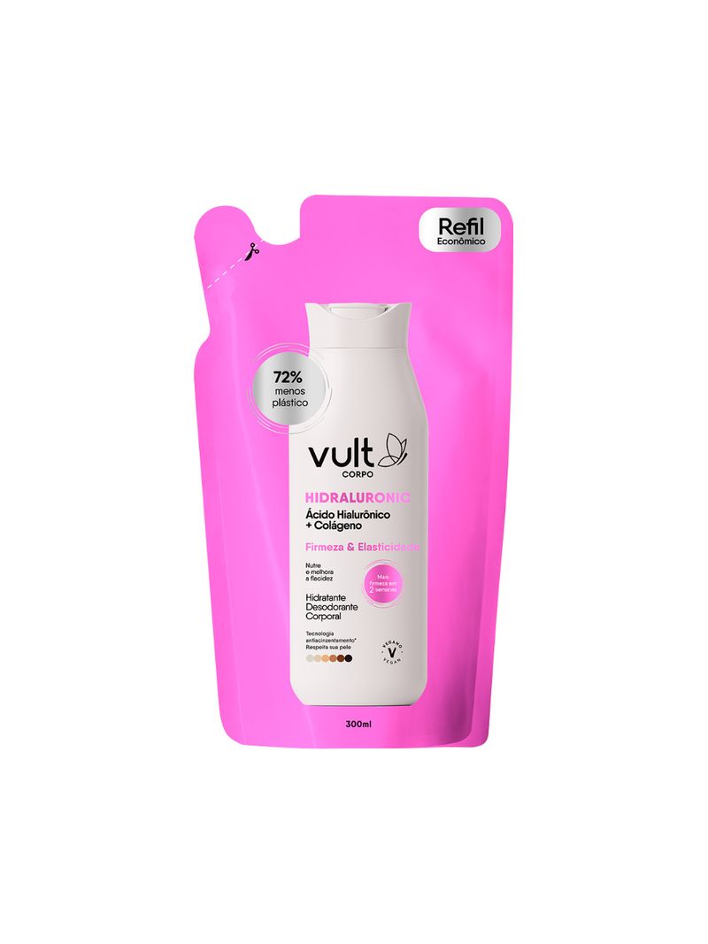 Hidratante-Vult-Corpo-Hidraluronic-300ml-Firmeza-Elasticidade-Refil
