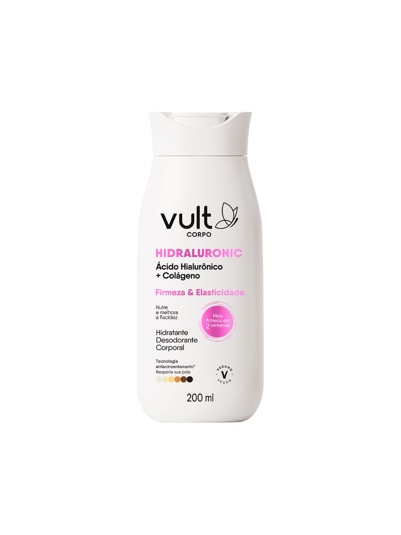 Hidratante-Vult-Corpo-Hidraluronic-200ml-Firmeza-Elasticidade