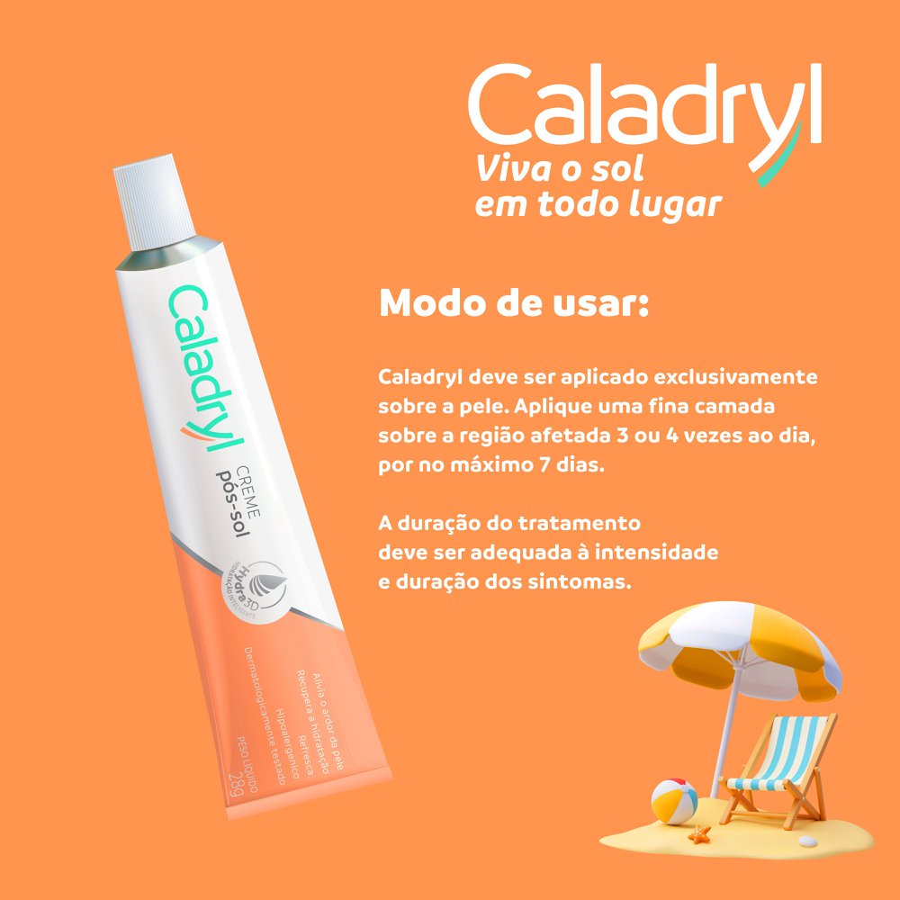 Encontraproduto.com.br - Creme Caladryl Pos Sol 28G