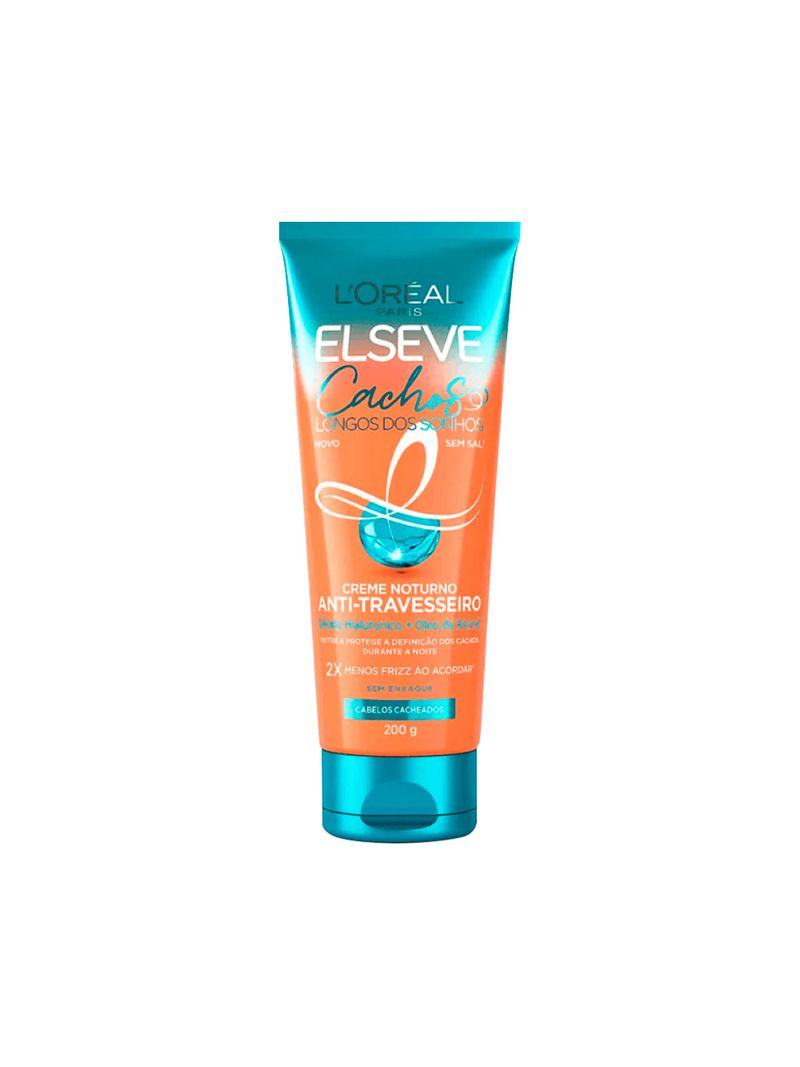 Creme-Noturno-Anti-Travesseiro-Elseve-200gr-Cachos-Longos-dos-Sonhos