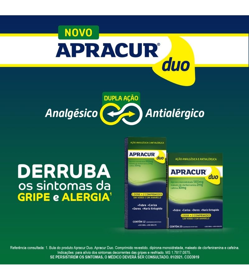 Analgesico-e-Antialergico-Apracur-Duo-com-20-Comprimidos-Revestidos