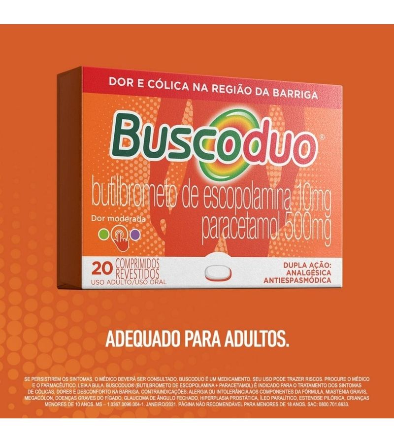 Butibrometo-de-Escopolamina-10mg-Paracetamol-500mg-Buscoduo-20-Comprimidos