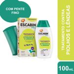 Emulsao-Capilar-Infantil-Dimeticona-4--Tratamento-de-Piolhos-e-Lendeas-Escabin-Pro-100ml-Contem-Pente