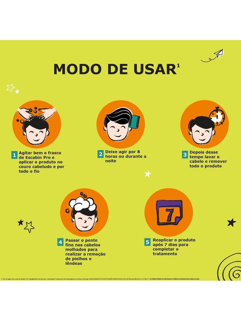 Emulsao-Capilar-Infantil-Dimeticona-4--Tratamento-de-Piolhos-e-Lendeas-Escabin-Pro-100ml-Contem-Pente