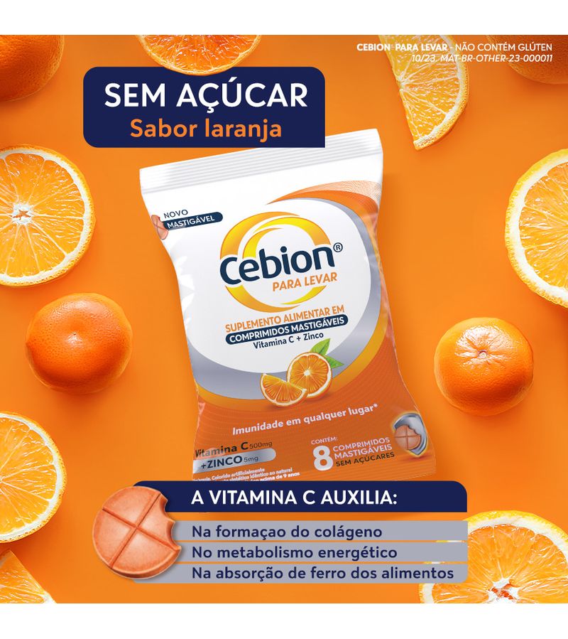 Suplemento-Alimentar-Vitamina-C---Zinco-Cebion-Para-Levar-8-Comprimidos-Mastigaveis