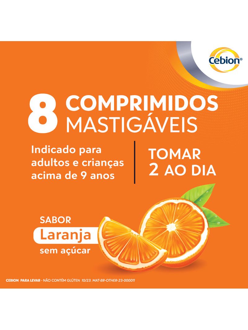 Suplemento-Alimentar-Vitamina-C---Zinco-Cebion-Para-Levar-8-Comprimidos-Mastigaveis