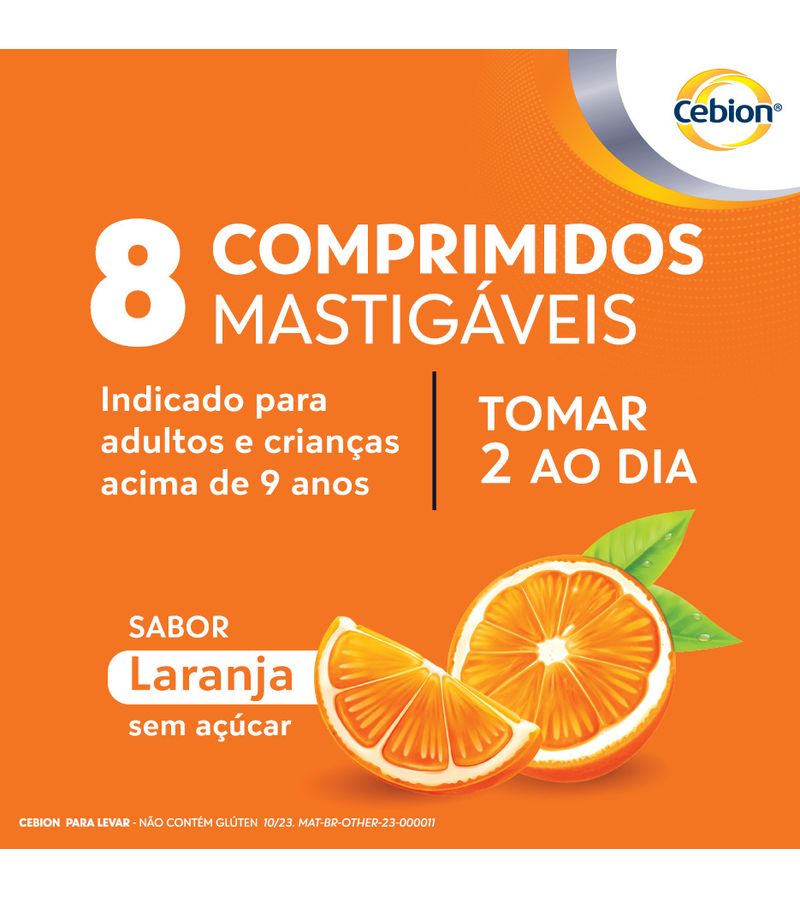 Suplemento-Alimentar-Vitamina-C---Zinco-Cebion-Para-Levar-8-Comprimidos-Mastigaveis