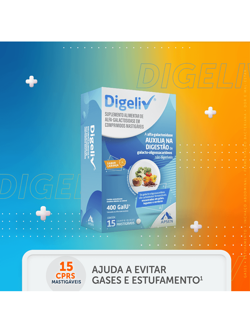 Suplemento-Alimentar-de-Alfa-Galactosidase-Auxilia-na-Digestao-Sabor-Laranja-Digeliv-15-Comprimidos-Mastigaveis