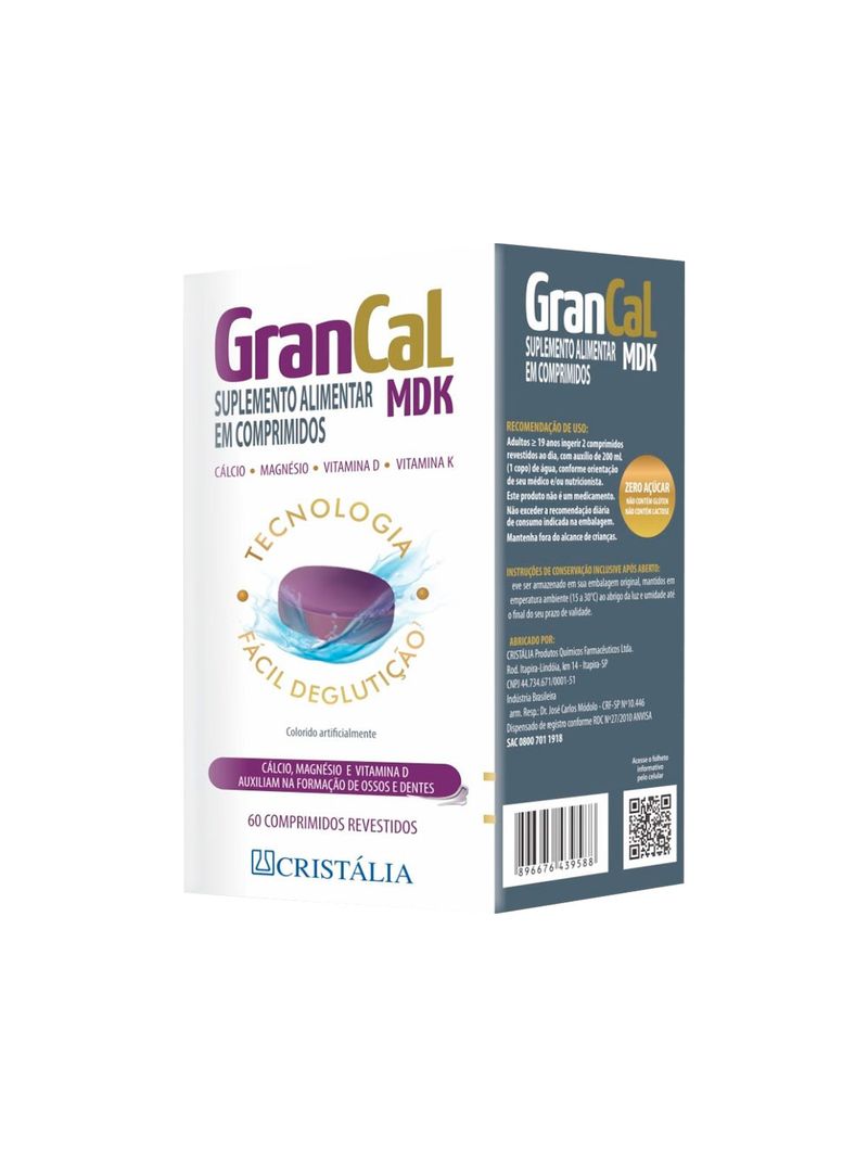 Suplemento-Alimentar-em-Comprimidos-Calcio-Magnesio-Vitamina-D-Vitamina-K-GrandCal-MDS-60-Comprimidos-Revestidos
